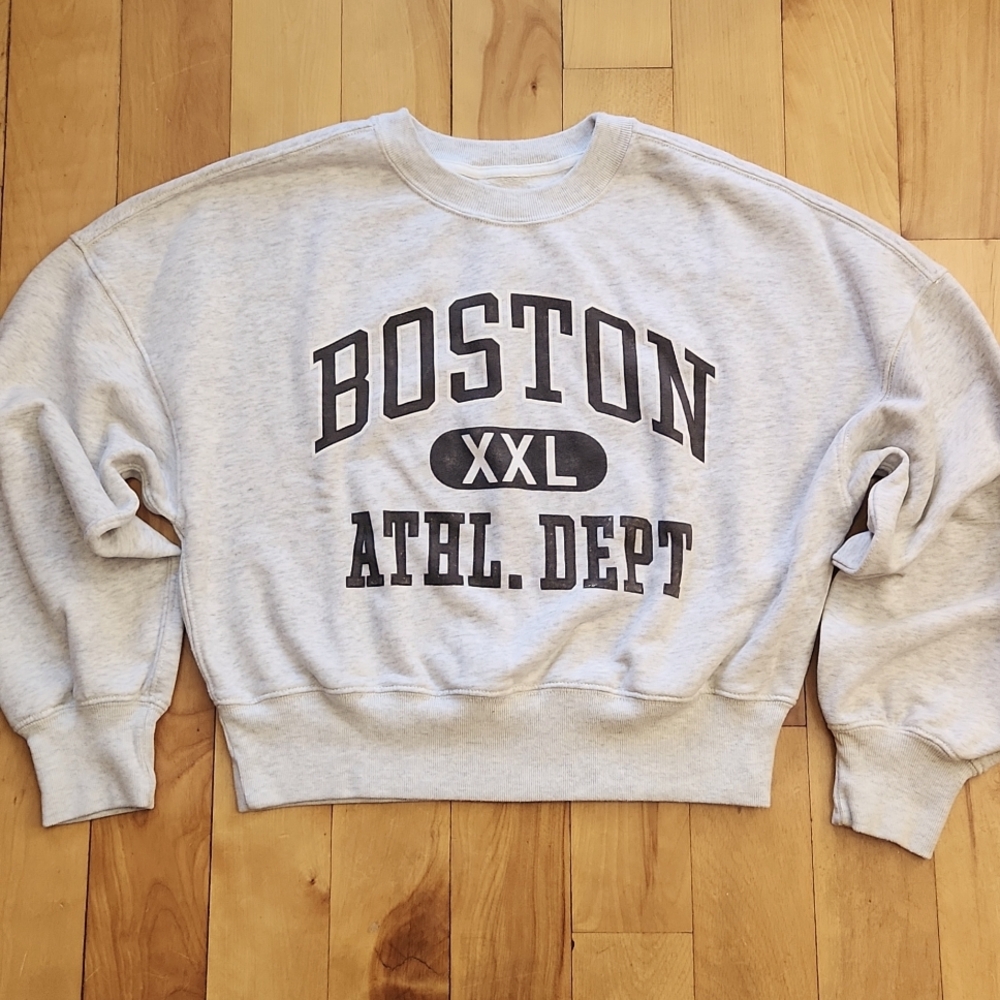 Abercrombie & Fitch Light Gray Boston Athl. Dept Sweatshirt